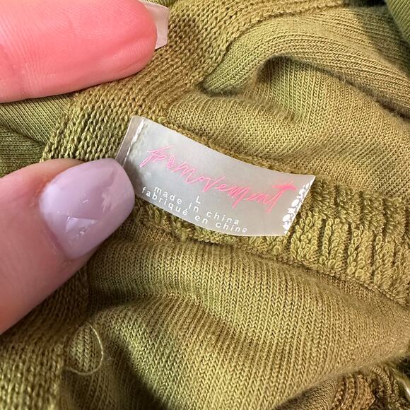 Free People Powder Bunny Sweater Ski Bum Fair Isle Chunky Knit Hooded Oversized - Picture 11 of 14